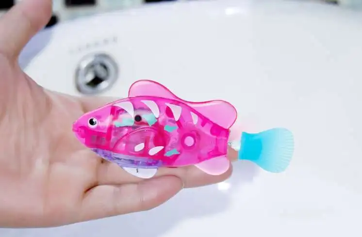 Sea Life Kinderspeelgoed Speelwaterspeelgoed Licht Elektrisch Zwemmen Elektronisch Huisdier Vis Muziek Plastic Vissen In Zwemmen Bad Hot Sale