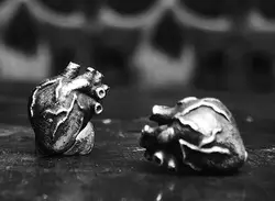 Gothic Anatomical Human Heart Stud Anatomy Oddities Medical Earring Jewelry Ear Punk Jewelry