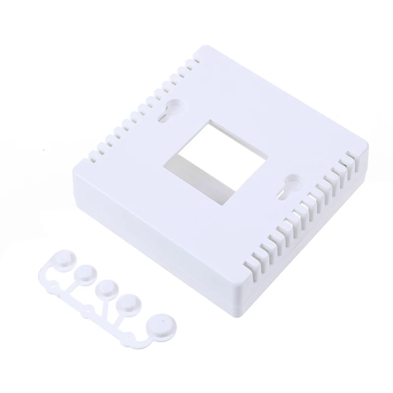 1PCS White Plastic Project Box Enclosure Case For DIY LCD1602 Meter Tester With Button 8.6x8.6x2.6cm 86