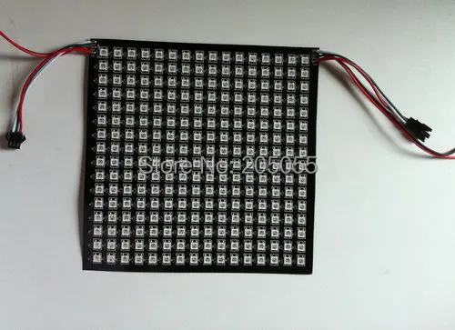 

Гибкая светодиодная цифровая светильник SMD5050 RGB WS2812B, 5 в постоянного тока, ws2811, встроенная светодиодная панель 16*16 пикселей, 256 точечный матричный дисплей