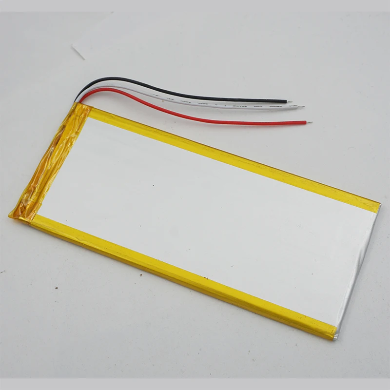 3.7V 2600mAh 9.62Wh リチウムポリマー充電式リチウム電池 3552130   Lipo サーミスタ 3 線式 GPS PSP 電子ブック PDA MID タブレット PC 用