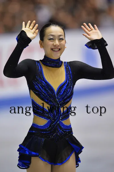 

blue figure skating dress girls ice skating dress custom women competition skating dresses free shipping ice clothing