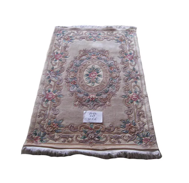 

Free shipping 4'x6' 90Lines Hand Knotted rugs 100% New Zealand wool rugs hand knotted piles carpet