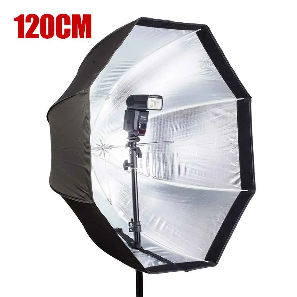 

Big Size 120cm / 47.2in Octagon Umbrella Softbox Brolly Reflector for Speedlight Flash Light Photo Studio Accessories