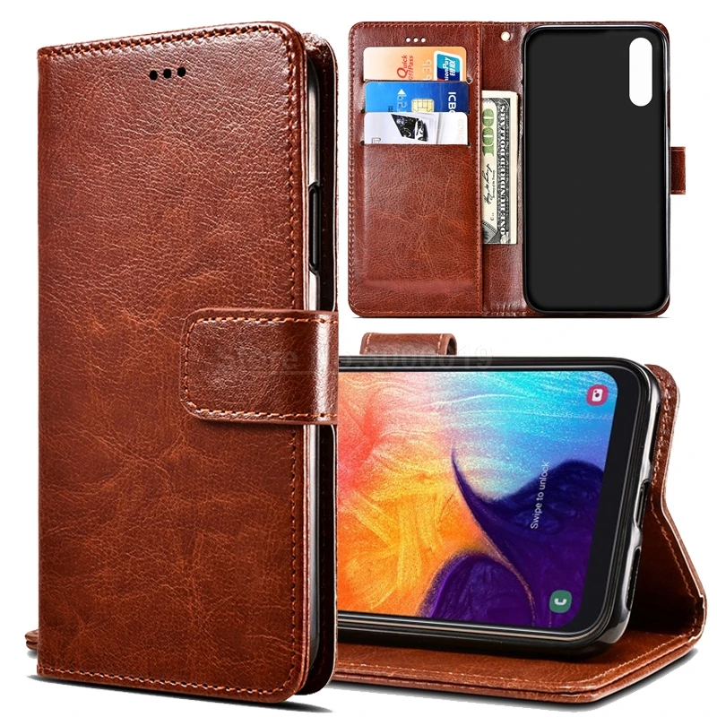 Case For Samsung A50 Case Cover Luxury PU Leather Phone Case For Samsung Galaxy A50 A 50 GalaxyA50 SM-A505F A505 A505F Flip Case