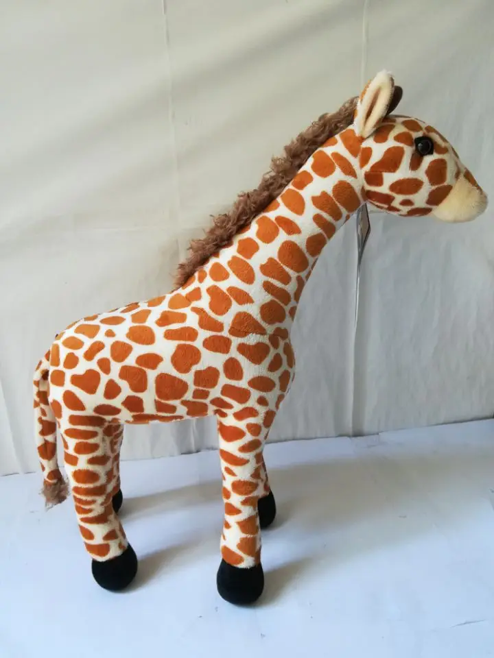 large 35x40cm cute cartoon giraffe plush toy soft doll throw pillow toy ,birthday gift b2040