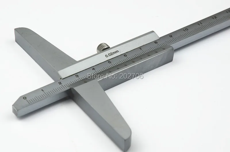 Imagem -05 - Precisão Profundidade Vernier Caliper Profundidade Calibre Ferramenta de Medição de Profundidade Alta Qualidade 150 mm 0.02 mm