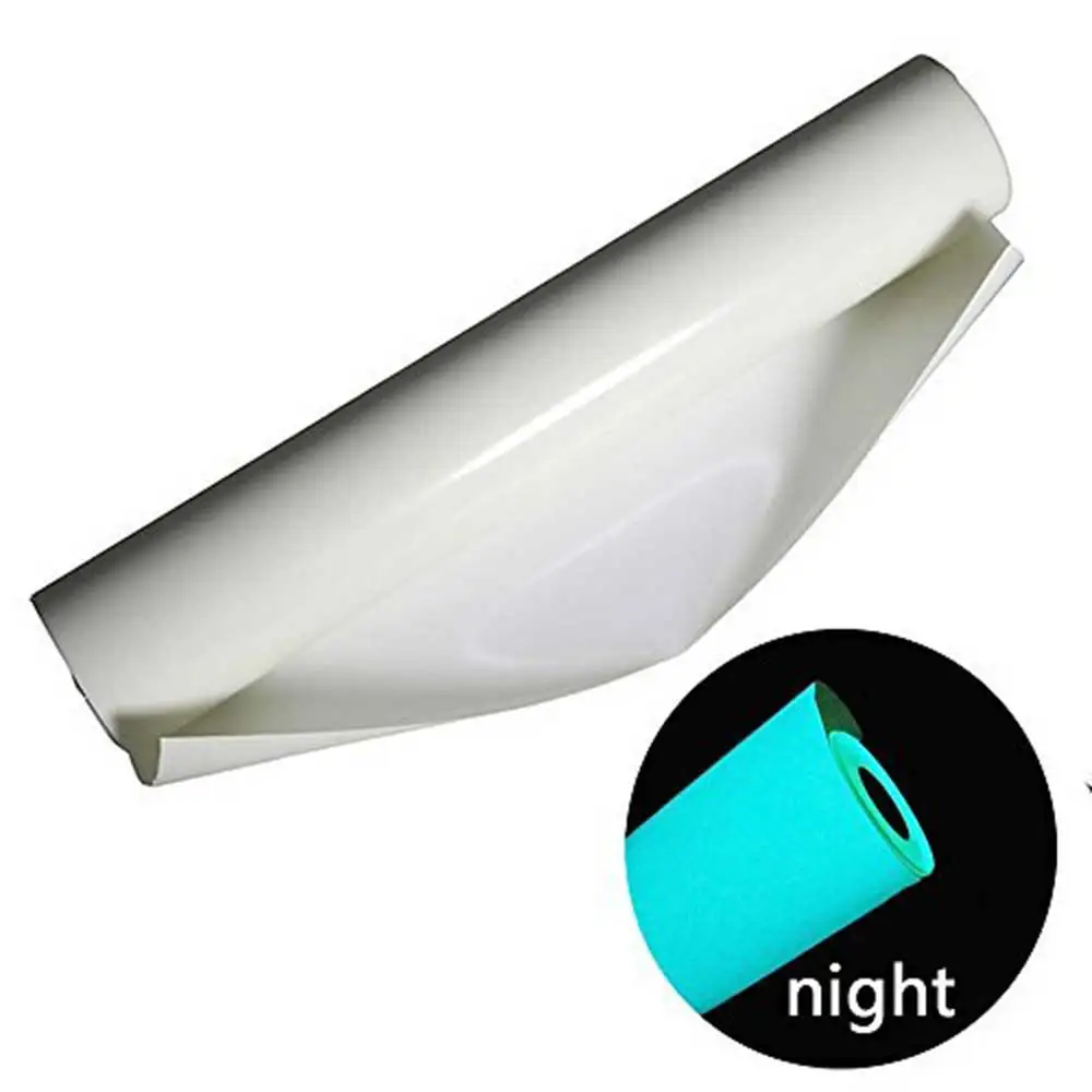 

Heat Transfer Vinyl 4 sheets 10*12 inch Glow in dark blue Iron on transfer HTV Vinyl adhesive glow craft film Paper diy hip hop