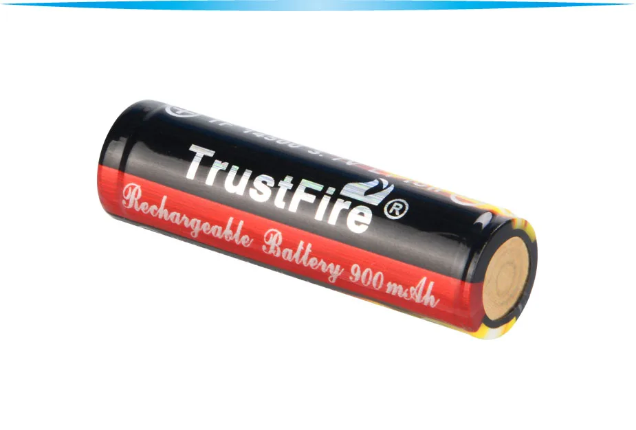 2pcs TrustFire 3.7V Li-ion 14500 Rechargeable Battery 900mAh Real Capacity Lithium Battery with Protected PCB