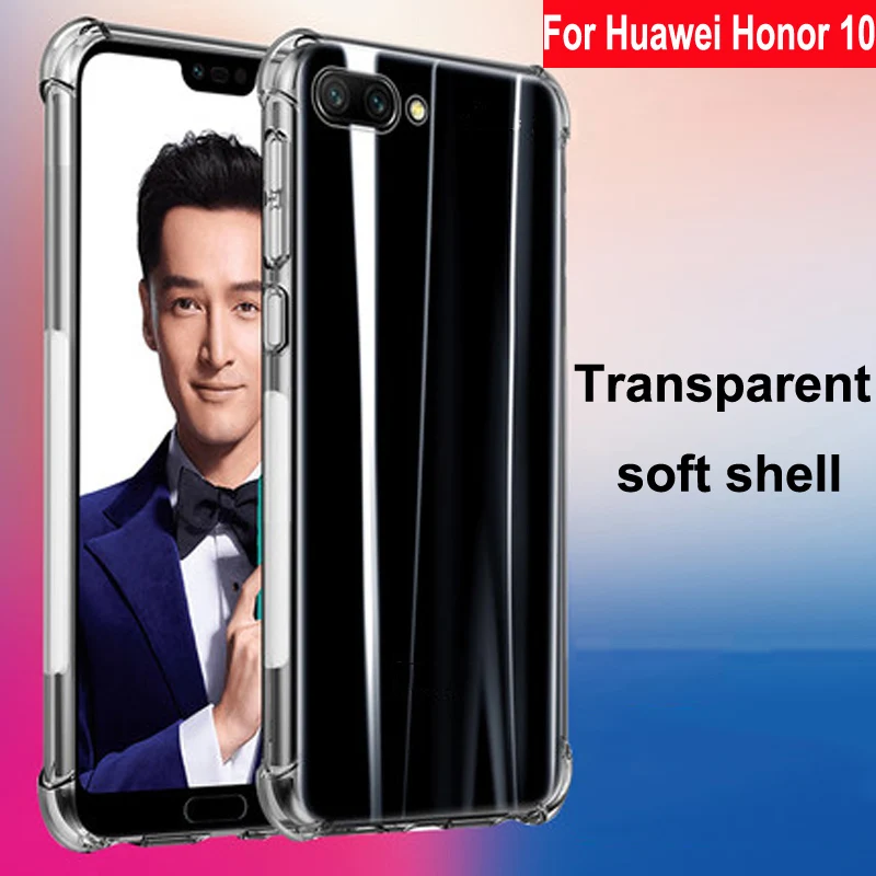 Coque For Huawei Honor 10 Case Capa Soft Transparent TPU Cover Phone Cases For Honor 10  back cover Honor10 COL-AL10 shell