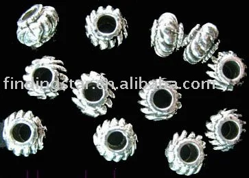 

FREE SHIPPING 450pcs Tibetan silver striate spacer bead A918