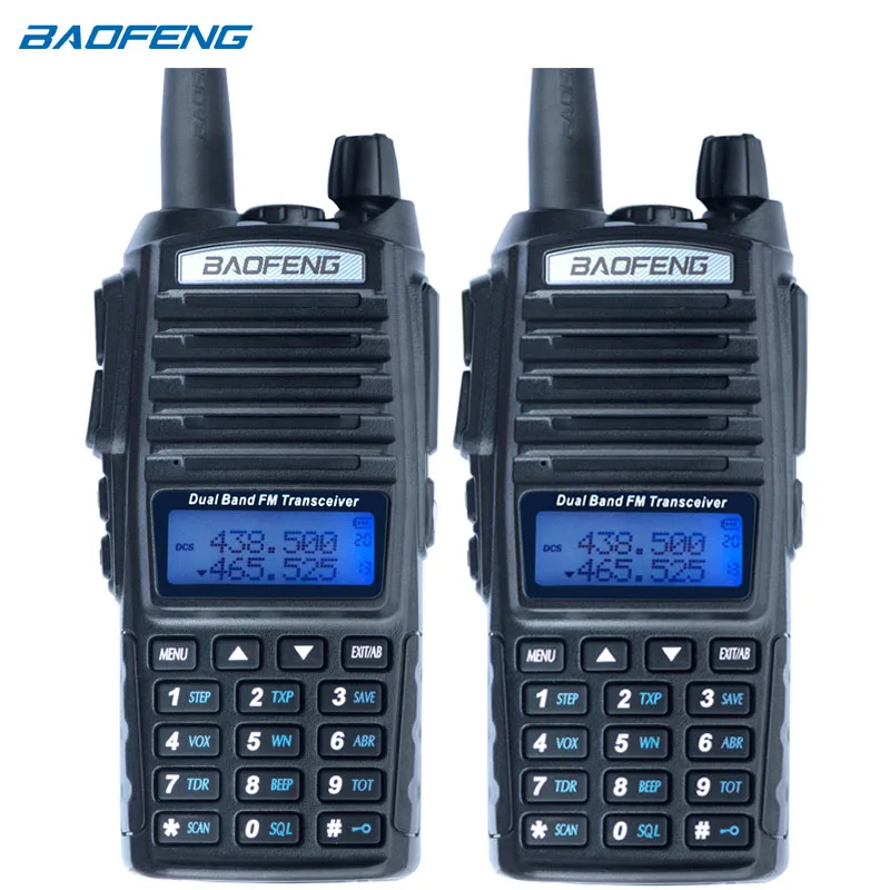 

2Pcs Baofeng UV-82 Walkie Talkie CB Radio UV 82 Portable Two Way Radio FM VOX Transceiver Dual Band Long Range UV82 Ham Radios