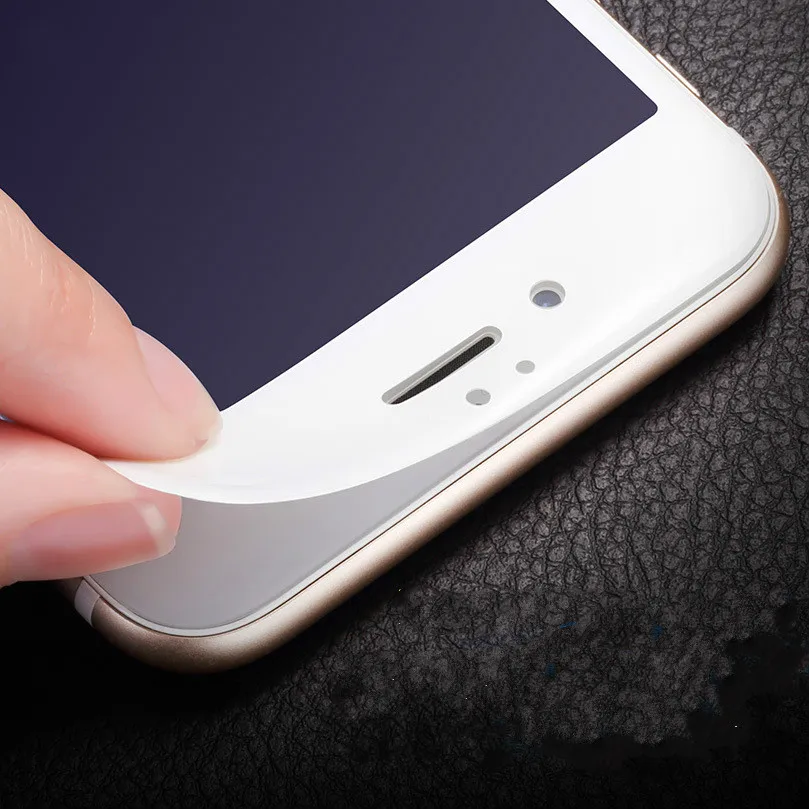 New 3D Curved Full Cover Tempered Glass Screen Protector Film For iPhone 7 6 6S Plus 4.7" 5.5" inch Black/ White