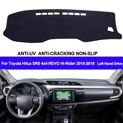 Car Dashboard Cover For Toyota Hilux SR5 4x4 REVO Hi-Rider 2015 2016 2017 2018 Pad Carpet Dashmat Sun Shade Pad Auto Car Styling