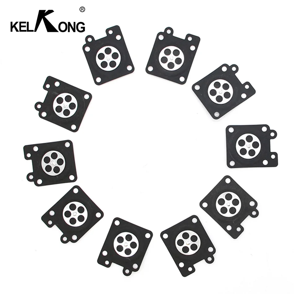 

KELKONG 10Pcs Carburetor Diaphragm For ZAMA-MS260 MP16 3800 For Sthil Trimmer HS45 FS38 FS55 BG45 GX35 Repair Parts Garden Tool