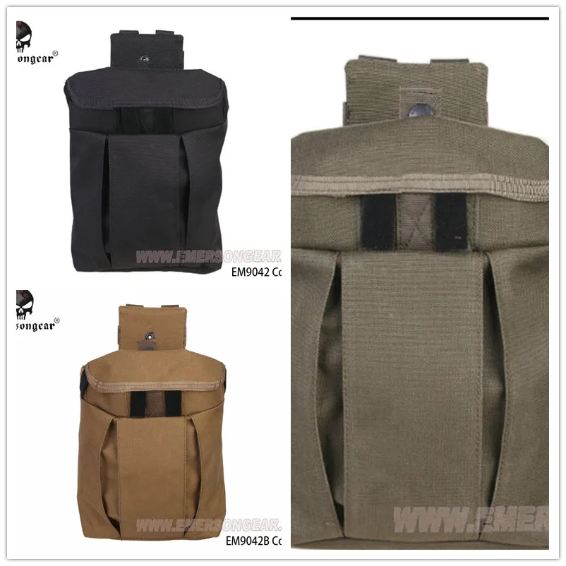 Emersongear – sac d'épicerie à clip de balle tactique, sac d'épicerie de recyclage, sac utilitaire d'extérieur, pochette Molle, petit Magazine, outil, pochette de chute, 2018