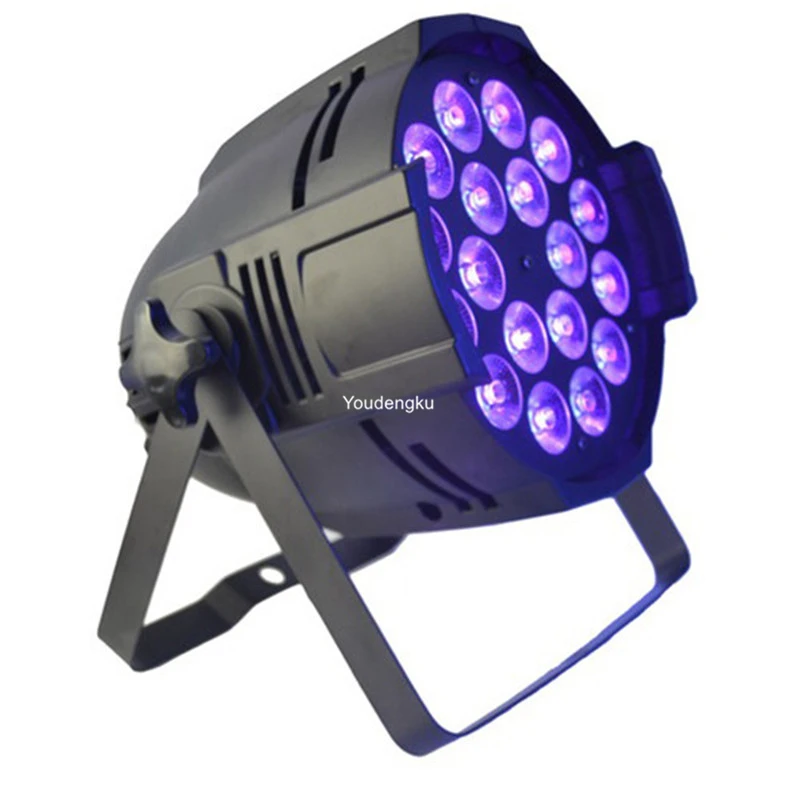 

24 шт. Американский dj развлечения 18x18 Вт 6в1 rgbwa uv led сценический par свет dmx512 led par 64