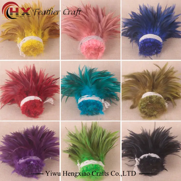 ธรรมชาติไก่ฟ้าไก่100Pcs 25สีสวยRooster Feather 13-15ซม./5-6นิ้วDIY plumeหัตถกรรมตกแต่ง