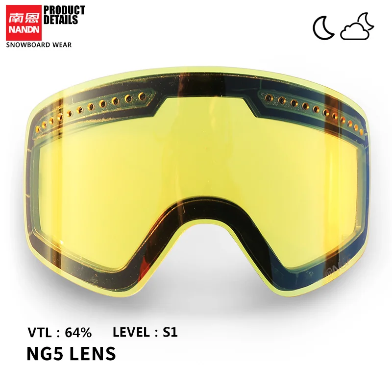 NANDN SNOW Ski lens double layer anti fog and anti UV400 suitable for NG5