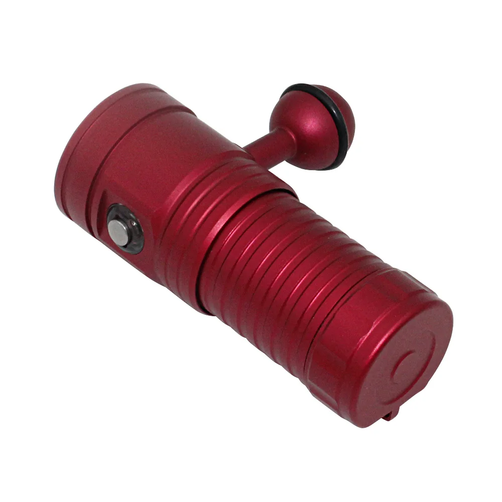 New LED Diving Flashlight Underwater 80M XM L2 Photography Video Camera Tactical Flashlight UV+White+Red LED Lanterna Torch