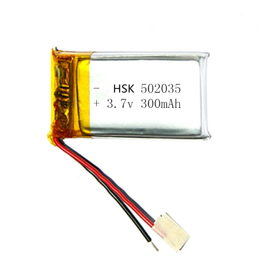 Free shipping by DHL Fedex 100pcs 3.7V lithium polymer battery 052035 502035 mp3 recording pen point reading pen dedicated300mAh