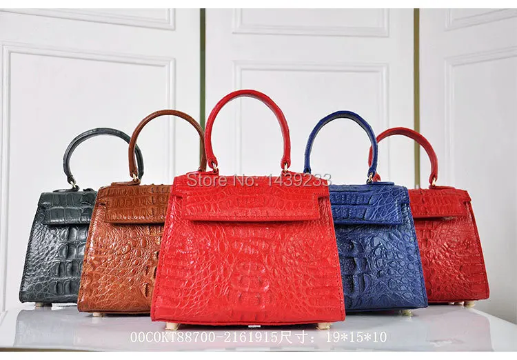 100% genuine crocodile skin  leather  women handbag, Crocodile Skin Small Size Women Shoulder /Cross Body Bag