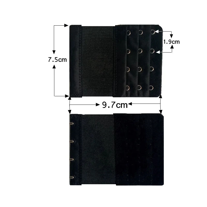 1PC Bra Extenders Strap Buckle Extension 3 Rows 4 Hooks Clasp Straps Bra Strap Extender Sewing Tool Intimates Accessories