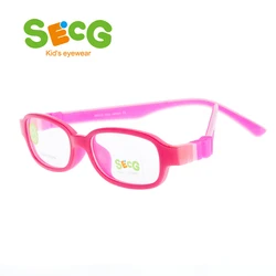 SECG Ultralight Soft Kids Frame Optical Glasses Frame Detachable Children Hyperopia Myopia Glasses Rubber Silicone Spectacles