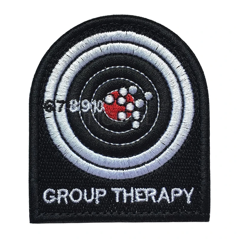 Group Therapy Embroidery Patch Appliques Embroidered Patches For Clothing Backpack Jackets Cap