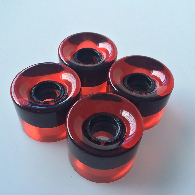 1Set(4 pcs) Blank Pro 60 X 45 mm PU Wheels fit 22 Inch Cruiser Board Plstic Skateboard Backpack Longboard Skate board