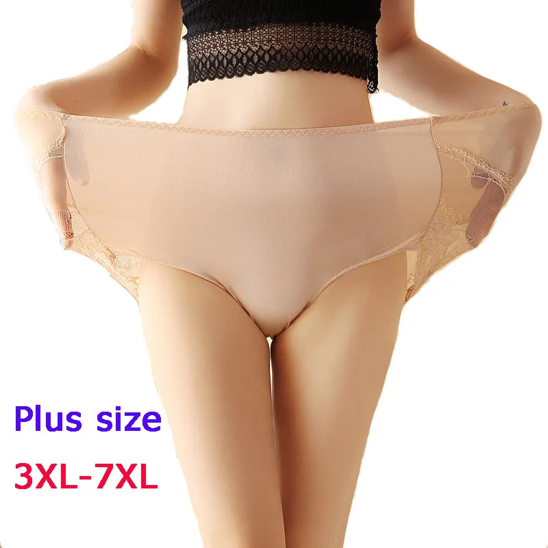 

2PCS/lot Plus Size New Cotton Underwear Women Lace Briefs Transparent Calcinha Thong Tanga Lingeries G-string Panty Sexy Panties