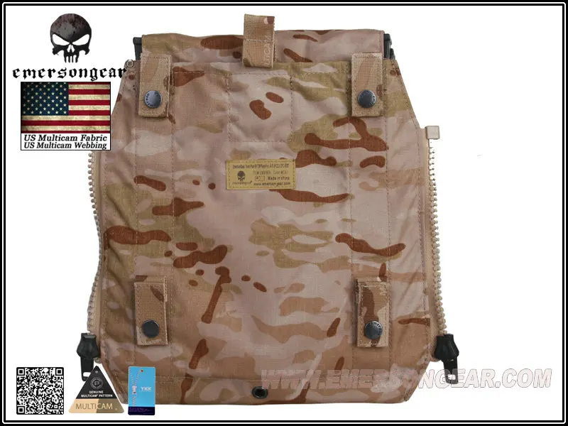 Avs jpc2.0 CPC için zip paneli ile taktik yelek aksesuar paketi için emersongear -panel MultiCam kurak em9286