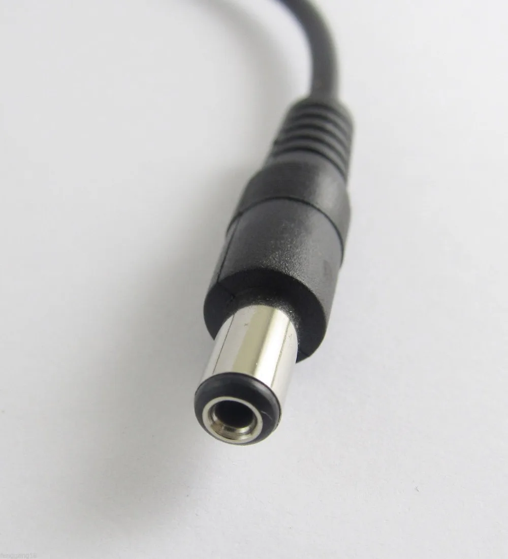 100pcs CCTV DC Power 5.5x 2.1mm Male To Male Adapter Socket Extension Cable Cord 1FT/30cm