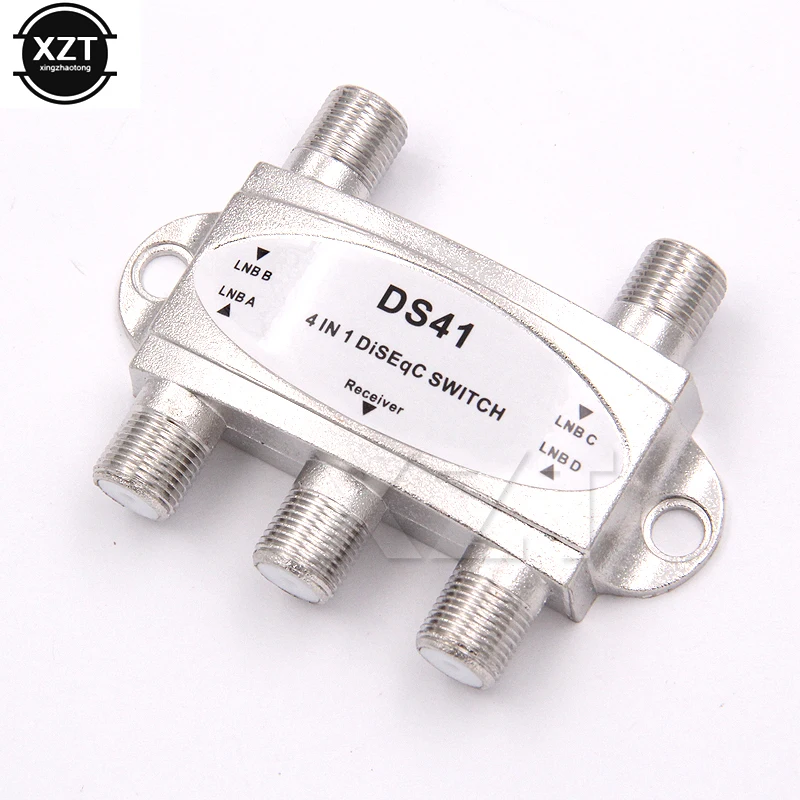 4 in 1 out LNB Switch Satellites antenna FTA TV Switch For Satellite Receiver 4X1 DISEqC Switch Satellite DS-41 4x1 DiSEqC