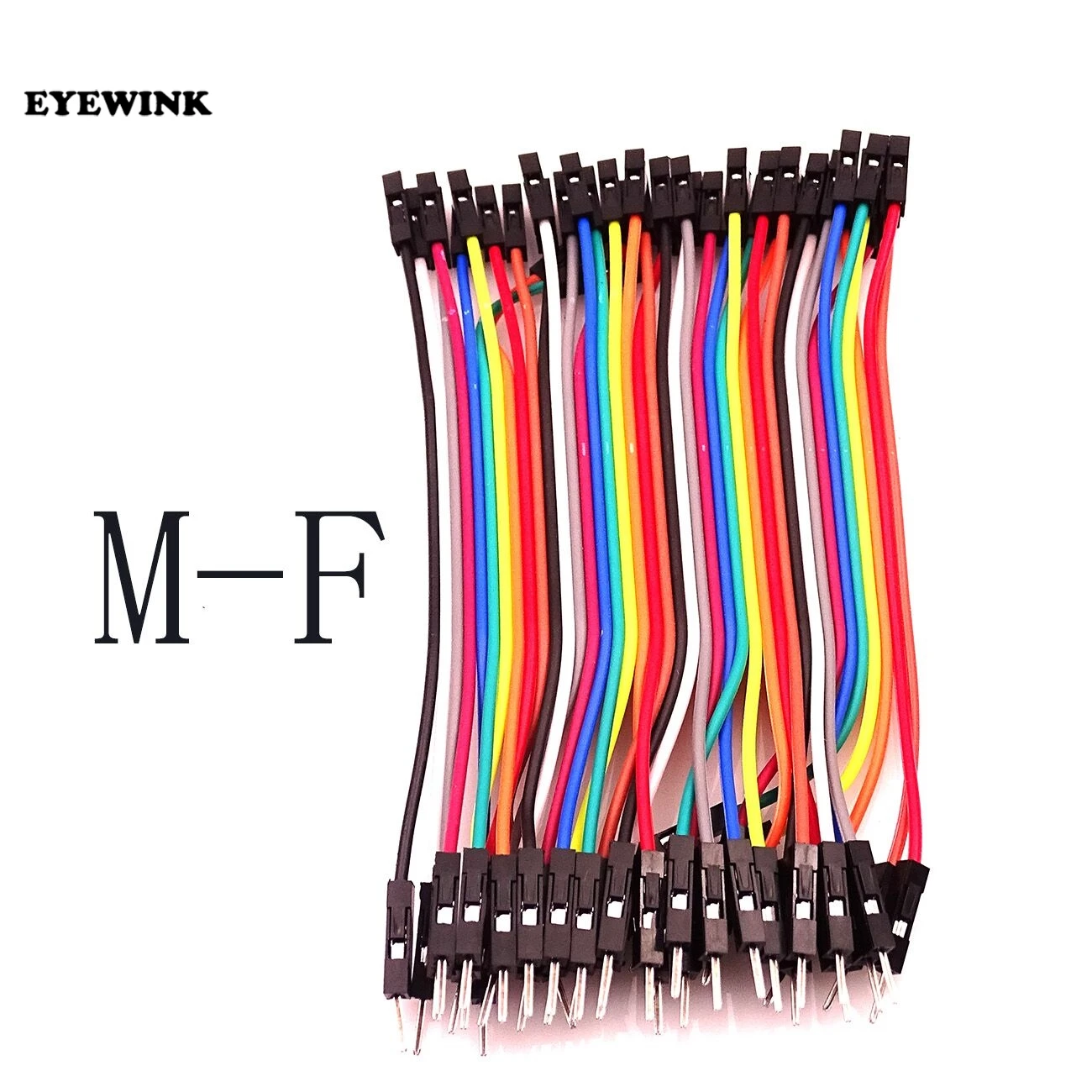 Dupont line 40pcs 10cm male to male + female to male and female to female jumper wire Dupont cable image 2