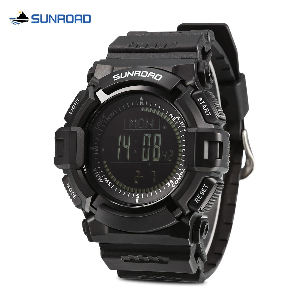 SUNROAD FR823B Men Multifunctional Outdoor Sports Electronic Wrist Watch