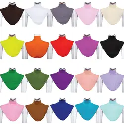 Women's Modal False Collar Hijab Moslem Islamic Neck Cover Loop Scarf Muslim Accessories Turtleneck Collar Wrap Apparel