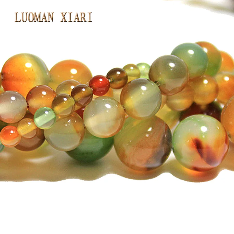 Wholesale AAA+ Mix Color Peacock Agat Natural Stone Beads For Jewelry Making DIY Bracelet Necklace 6/8/10/12 mm Strand 15\'\'