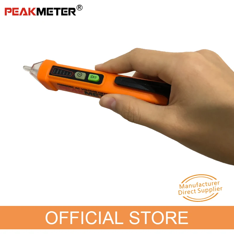 PEAKMETER PM8908C voltage indicator Non-Contact Pen AC Voltage Detectors finder Tester Volt Meter Electric Test Pencil