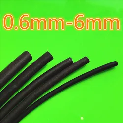 1meter 2:1 Black 0.6mm 0.8mm 1mm 1.5mm 2mm 2.5mm 3mm 3.5mm 4mm 4.5mm 5mm 6 Heat Shrink Heatshrink Tubing Tube Wire Dropshipping