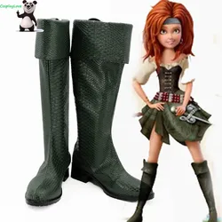 Tinker Bell And The Pirate Fairy Zarina Green Cosplay Shoes Long Boots High Heel Custom Made CosplayLove