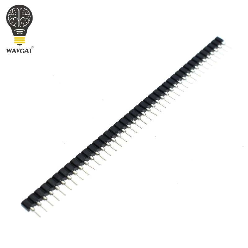 10PCS 2.54mm Pin Header Female Single Row 40 Pin 2.54mm Round Pin Connector 1x40 WAVGAT