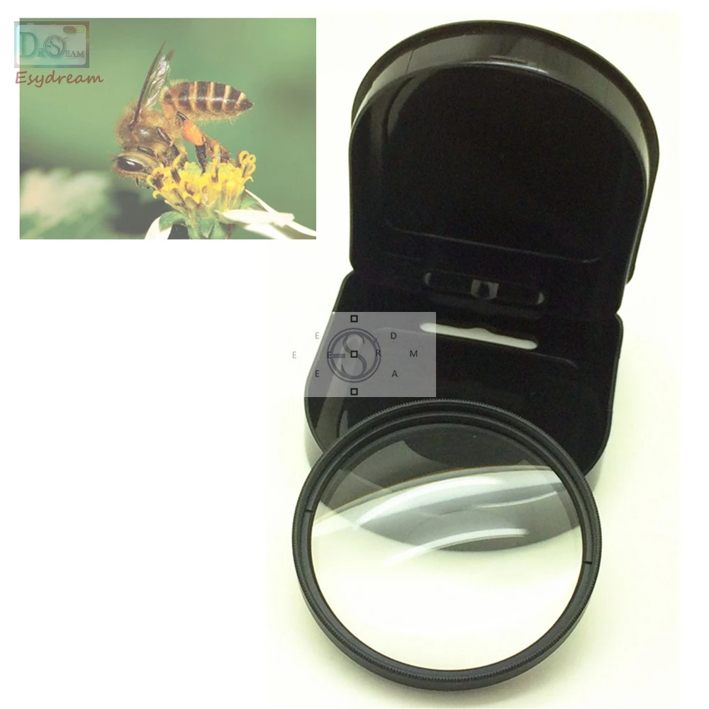 37 46 49 52 55 58 62 67 72 77 mm Close up +8 Macro Lens Filter For Camera  Canon Nikon Pentax Lenses Close-up x8