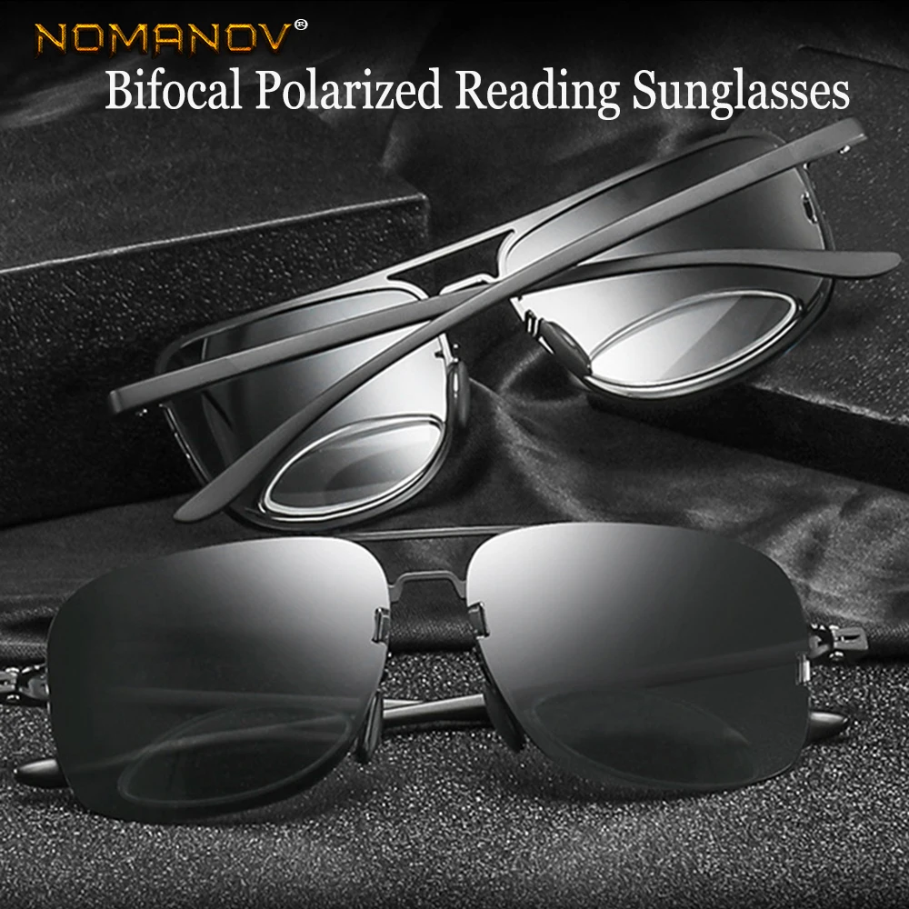 

Sale Leesbril Bifocal Polarized Reading Sunglasses +0.75 +1 +1.5 +1.75 To +3.75 See Near And Far Retro Pilot Large Frame