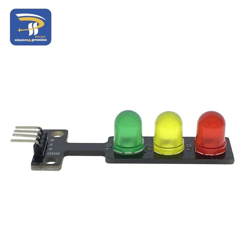 Mini 5V Traffic Light LED Display Module for Arduino Red Yellow Green 5mm LED Mini-Traffic Light for Traffic Light System Model