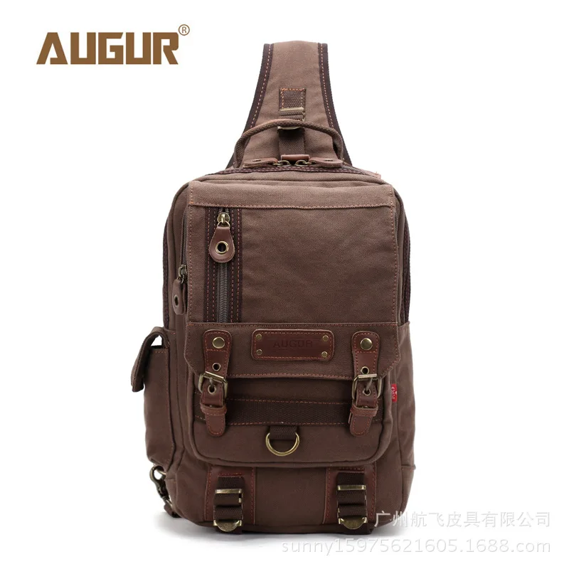 AUGUR Multi-function Canvas Men\'s Shoulder Bags Crossbody Bag Men Messenger Bags Male Casual Travel Bags Bolsa Masculina