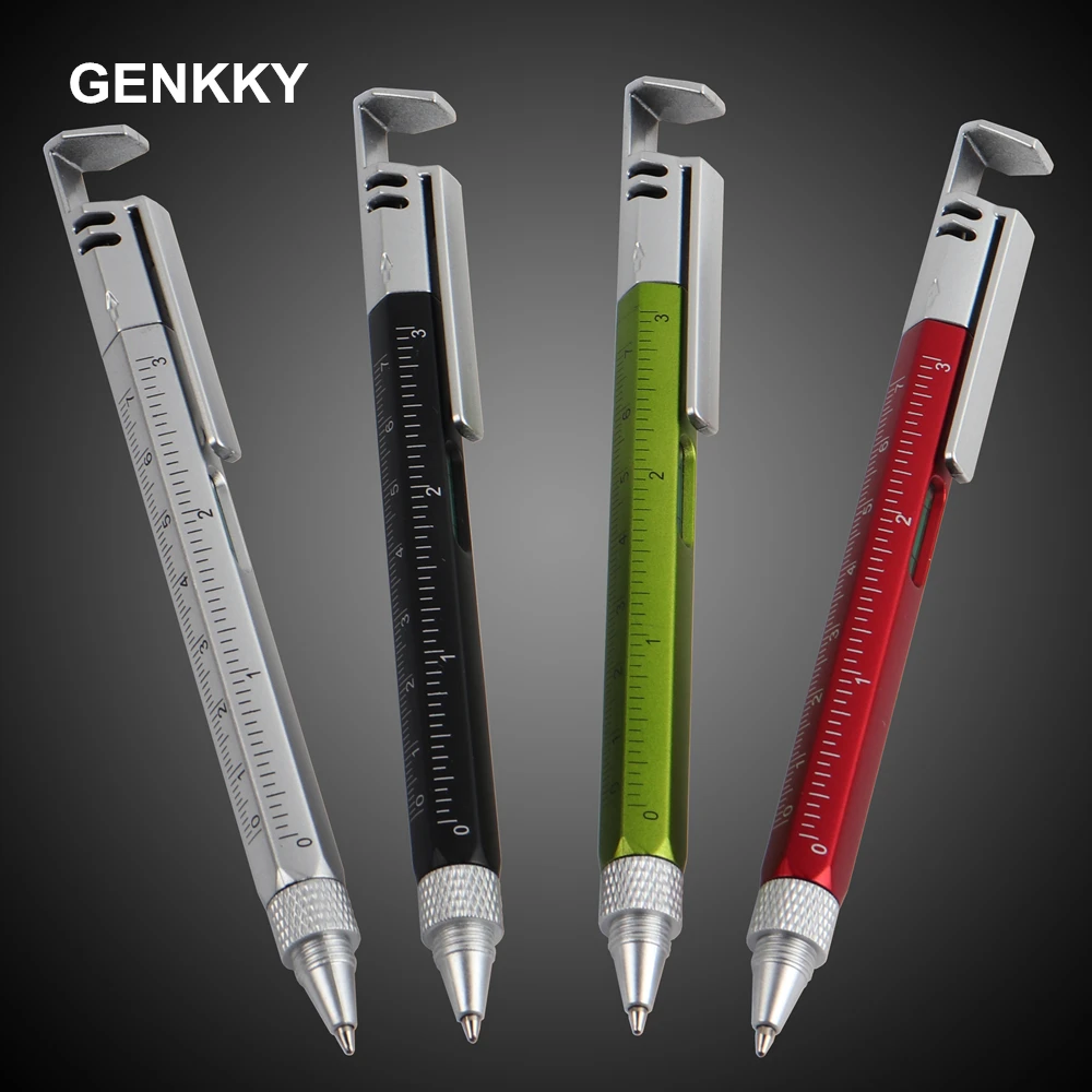 2PCS GENKKY Multifunctional Pen Screwdriver Ballpoint Pen Stand Holder Gift Tool School office supplies stationery pens