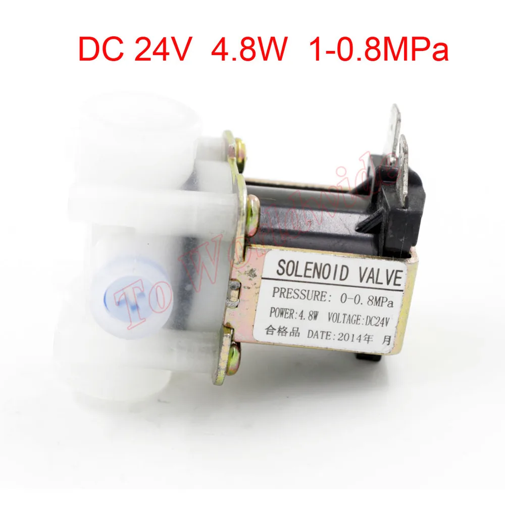 DC 24V 4.8W 0-0.8MPa Auto Flush Solenoid Valve for Water Dispenser