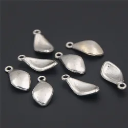 100pcs  Silver Color  Flower Petals Charms Alloy Pendant For DIY Handmade Jewelry Finding A2353