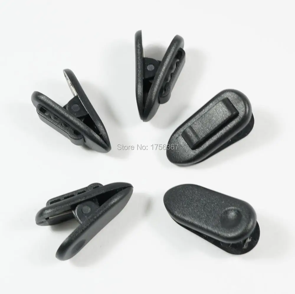 10pcs New Black Clamps for MP3/4 and other headphones headset clamp clip for Mobile headphone cable clip earphone accessories